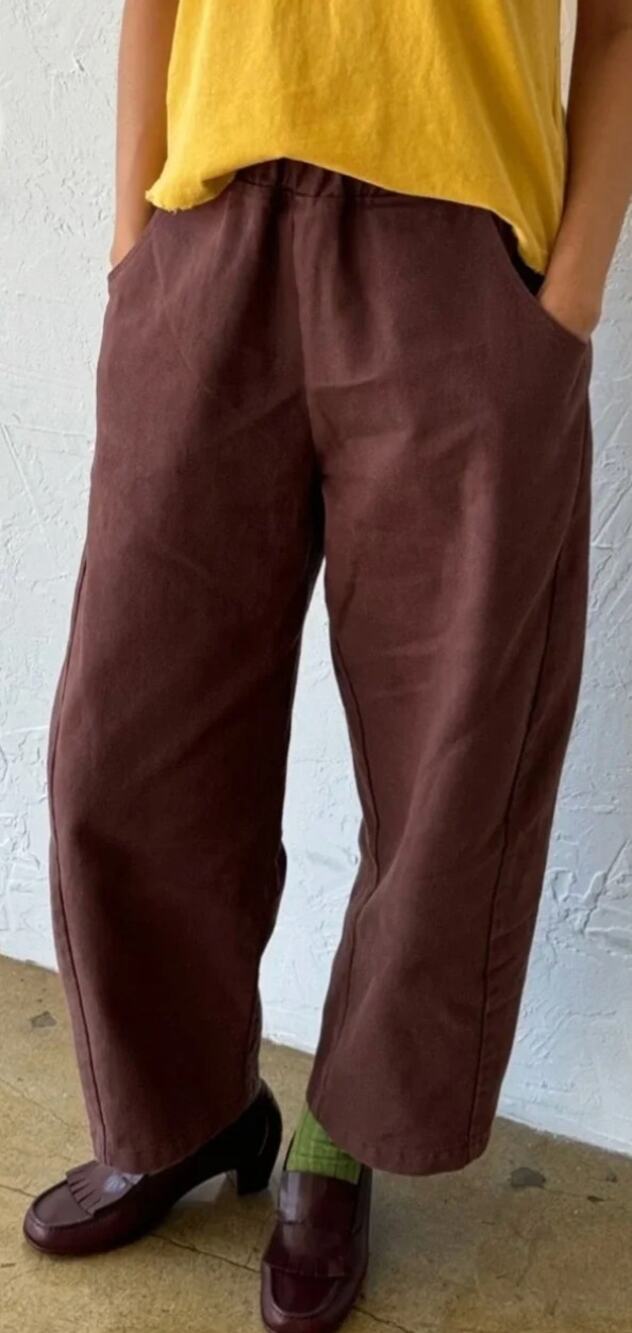 Le Bon Shoppe Arc Pants Cotton Chocolate Brown Small